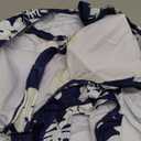 Tempt Me Women One Piece Swim Dress 2025 Tummy Control Swimsuit with Skirt Wrap Tie Side Swimdress Bathing Suit (Small, Navy White Flower)