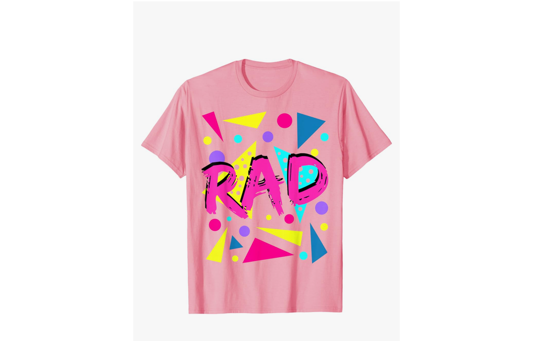 Rad 1980s Vintage Eighties Costume Party t-shirt T-Shirt 2XL