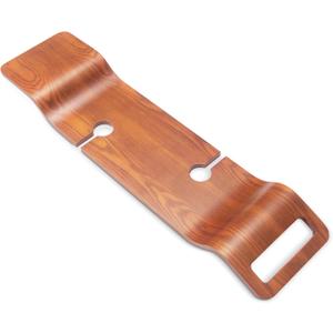 Corsica Luxury Wood Tub Caddy, Walnut Color, Comfortable Bath with 2 Wine Glass Holders, Fits Most Freestanding Tubs