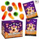 15 Pack Halloween Gummy Body Parts - 5 Pcs Per Bag (75Pcs Per Box ) Holiday Themed Gummy Candy – Trick Or Treat Delicious Candys - Bulk Halloween Candy’s Great Use, For Kids, Trick or Treat, Party Favor, Classrooms, Goodie Bags