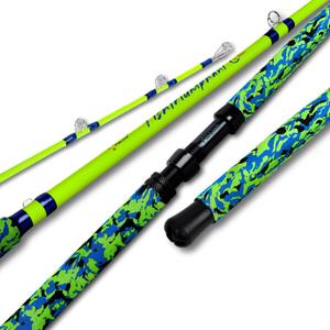 Fiblink Catfish Fishing Rods, 1 Piece/2 Piece Catfishing Pole, Medium Heavy Catfish Cat Casting Rod (7'6"), Large