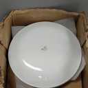 Corelle Vitrelle 18-Piece Service for 6 Dinnerware Set Triple Layer Glass and Chip Resistant, Lightweight Round Plates and Bowls Set, Winter Frost White