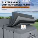 VINPATIO RV Cover, 7 Layers Heavy Duty RV & Trailer Cover, Toy Hauler Cover Fits 18'-20' RV Travel Trailer Camper Cover with Tongue Jack Cover, Extra Windproof Straps, Gutter Covers