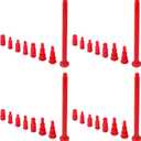 Semlos Butane Refill Adapter, 4 Adapter Tips, Compatible Lighters & Torches, Torch Kit Set for All Nozzle's Butane Bottle, Red