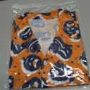 Men Halloween Shirt Fun Pumpkin Print Button Up Shirts Casual Hawaiian Short Sleeve Shirt Holiday Aloha Shirts (Orange, XL)