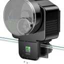 Pawfly Automatic Fish Feeder for Aquarium, Auto Vacation Timer for Tank 60 ml Adjustable Fish Food Dispenser for Pellets Strips, Battery Operated, Black (Battery Not Included)