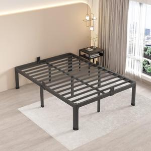 MAF 20 Inch Full Size Bed Frame with Round Corner Legs and Mattress Stopper
No Box Spring Needed, Heavy Duty Metal Platform Bed Frames, 18.6" Storage Space, 3000 LBS Steel Slats Support, Easy Assembly