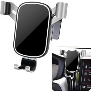 LUNQIN Car Phone Holder for Volvo XC60 2018 2019 2020 2021 2022 20223 2024 2025 and XC-60 Hybrid 2018-2025 Auto Interior Accessories Best Cell Phones Mount Cellphone Mobile Cradle Charging GPS Stand