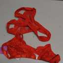 Avidlove Lace Lingerie Set for Women Sexy Front Closure Matching Bra and Panty Sets 2 Piece Wireless Bralette Outfits, Red, M