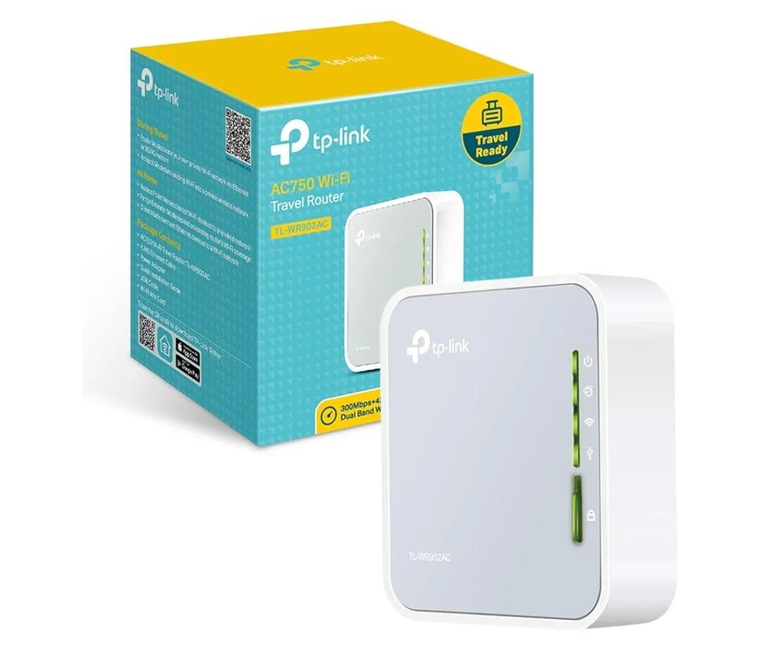 TP-Link AC750 Wireless Portable Nano Travel Router(TL-WR902AC) - Support Multiple Modes, WiFi Router/Hotspot/Bridge/Range Extender/Access Point/Client Modes, Dual Band WiFi, 1 USB 2.0 Port