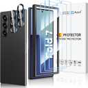 AACL 3 Pack Galaxy Z Fold 7 Screen Protector Tempered Glass [Front Screen Only]+ 2 Pack Camera Lens Protector for Samsung Galaxy Z Fold 7 5g, Anti Scratch, Hd Clear, Bubble Free 