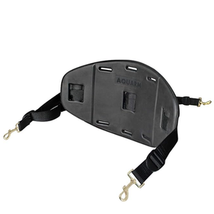 Kayak Seat Back, Sit On Top Kayak Backrest, Adjustable Cushioned Kayaking Support Back Pad Band (Dark Black)