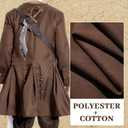 Men's Medieval Pirate Jacket Steampunk Coat Captain Adult Halloween Cosplay Costume Carnival Costume (M)