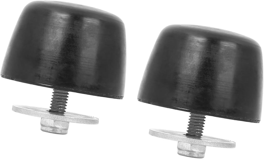 2 Pcs Black Rubber Bumper Cushion Hood Bump Stop for Jeep Wrangler JK 2018 KJ71051BK Automotive Parts