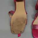 Amoji Women's 2.5 Inch Low Heel Ankle Strap Dressy Sandals 301, Size 37.5