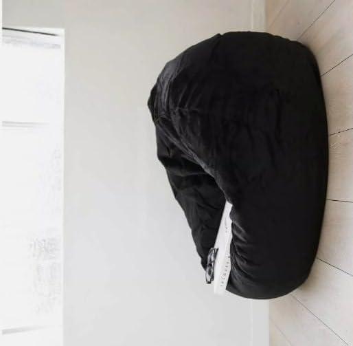 Velvet Black Bean Bag Cover, 1 Piece