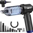 Car Vacuum Portable Cordless High Power Small Handheld Vacuum Cleaner 4-in-1 Compressed Air Duster & Air Blower & Pump Hand Held Mini Vacuum for Christmas Cars, Office, Home Cleaning