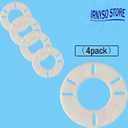 Replacement Oil Burner Flange Gasket 40287 3 and 4 Bolts Fits Beckett Wayne Carlin EZ1, 2 or 3 1/8" Ducane4pack