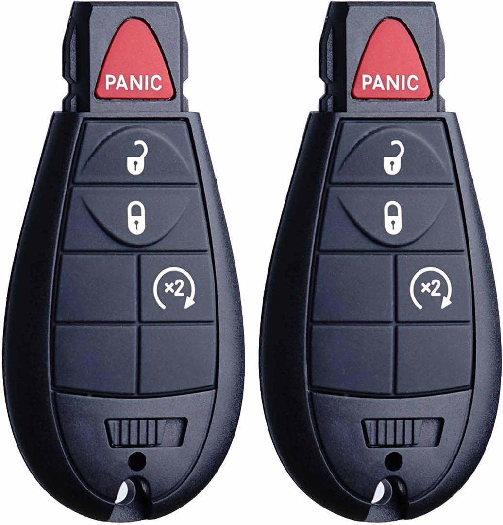 MechanMagic Key Fob FOBIK Replacement Compatible for Dodge Ram 1500 2500 3500 Truck 2009-2012 Journey Challenger Grand Caravan Jeep Grand Cherokee Commander Keyless Entry Remote Start Control