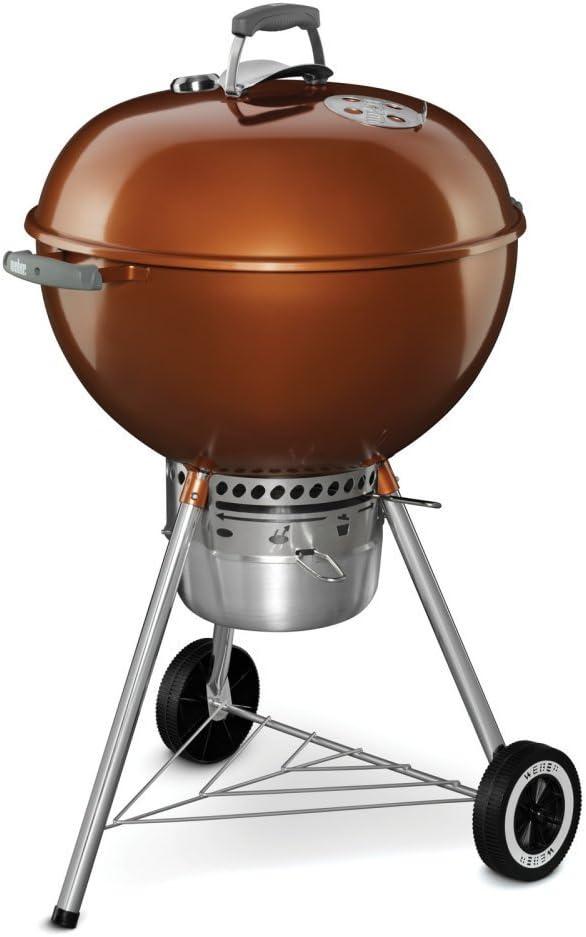 Weber Original Kettle Premium Charcoal Grill, 22-Inch, Copper Outdoor BBQ Grill with BuiltIn Thermometer, Heat Control Dampers & OneTouch Cleaning System