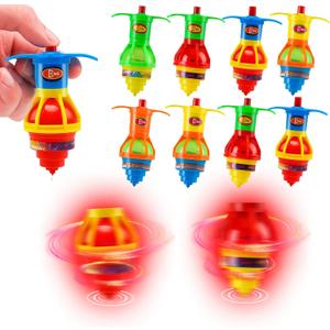 20PCS Starhig Light Up Spinning Tops, LED Light Up Flashing Spinning TopsGyroscope Novelty Bulk Toys Party Favors