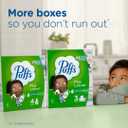 Puffs Plus Lotion Facial Tissues, 4 Family Boxes, 124 tissues per Box, Allergies and Colds