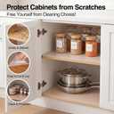 FLPMIX Clear Cabinet Shelf Liner: 23"W x 300"L Waterproof Easy to Cut Large