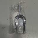 New Star Foodservice 34646 One-Piece Cast Aluminum Flat Bottom Bar Ice Flour Utility Scoop, 2-Ounce, Silver