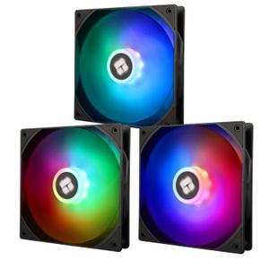 Thermalright TL-C14C-S X3 140mm Silent Cooling Fan, Black Computer Cooling Fan, CPU Coolers with 1500RPM High Speed,4-Pin PWM Connector,3 Packs