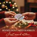 3 x Friendship Christmas Ornament, Christmas Funny Gifts for Friends Women, Men, Bestie Ceramic Ornaments for Xmas Decorations, Friends Ornament for Hanging Decor