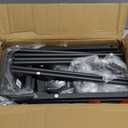 Slim Storage Cart, 4 Tier Rolling Cart with Handle, Rolling Carts with Wheels, Metal Frame Narrow Cart for Small Spaces for Kitchen, Dining Room, Bathroom, Laundry Room, Office (16.5"D x 8.5"W x 34.7"H, Rustic Brown)