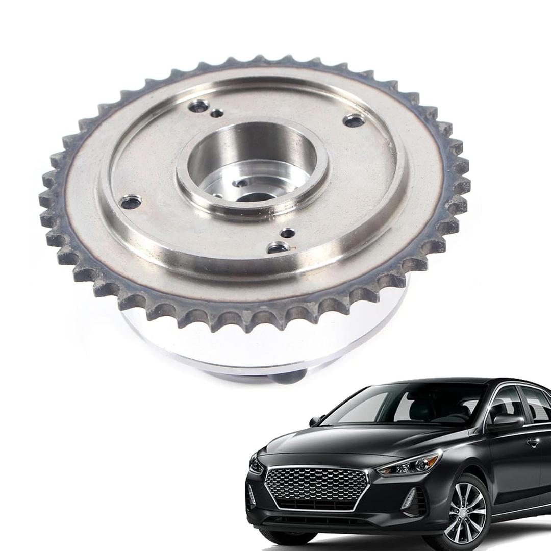 AUCERAMIC 24370-2E650 243702E650Timing Camshaft Gear Fit 2015-2020 for Hyundai Elantra GT Sonata Tucson L4 l4 Fit 2016-2020 for Kia Forte Optima Hybrid Soul 2.0L CVVT Exhaust Sprocket (1pc)