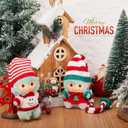 4 Set Christmas Doll Clothes for 17cm Doll Accessories Clothes Outfit Set with Knitted Hat for Play and Display Accessories for Collectors