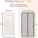 FEGO Magnetic Screen Door Fit Door Size:36"x82", Screen Itself Size 38"x83", Enjoy Breeze, Hands Free Entry, Reinforced Fiberglass Mesh Anti-Tearing, Pet & Kid Friendly, Strong Magnets for Patio/Front