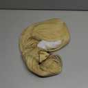 DUDUWIG Kids Blonde Two Ponytail Wig Girls Short Light Blonde Wavy Curly Wig with Bangs Heat Resistant Synthetic Wigs with Cap