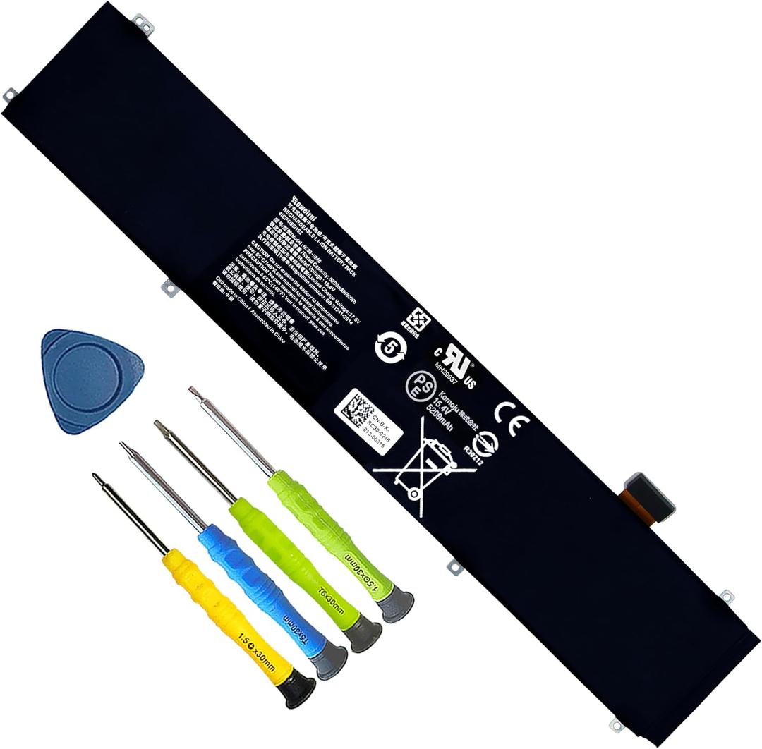RC30-0248 Laptop Battery Replacement for Razer Blade 15 2018 Advanced RZ09-02386E92 RZ09-02385 RZ09-02386 RZ09-02886 RZ09-02887 RZ09-02888 RZ09-0301 RZ09-0313 Series 4ICP4/55/162 (15.4V 80Wh)