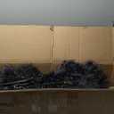 6/7/8 Feet Black Artificial Halloween Christmas Tree with PVC Branch Tips and 210/320/450 Cool White LED Lights