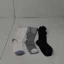 FITRELL 3 Pairs Compression Socks for Women and Men 20-30mmHg-Circulation Support Socks (Large-X-Large, Black+white+grey)