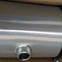 JSD 12.5 Gallons 12" x 26" Aluminum Spun Round Gas Tank Fuel Cell Tank Center Fill 3/8" NPT Outlet