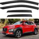 Window Visors Rain Guards for 2018-2023 Hyundai Kona, Out-Channel Window Vent Wind Deflectors Visors Shades for 18-23 Kona