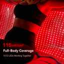 Red Light Therapy Mat, 76.7"x 33.4", 1512 LEDs Full Body Red Light Therapy | Dual-Chip 660nm 850nm Red Light Therapy for Body, 6 Timers & 5 Energy Levels, Unique Wave Contour Design Mat for Home Use