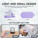 Remote Control Page Turner for Kindle Paperwhite Oasis Kobo eReaders,Kindle Clicker Page Turner Accessories for iPhone,iPad, Android Tablets Reading Novels,Camera Video Record&Shutter Selfie (Purple)