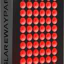LED Red Light Therapy Panel, Near Infrared Light Therapy Device with 60 660nm Red LEDs and 60 850nm NIR LEDs, High Power Red Light Therapy Lamp at Home, Ideal for Body, Face, Black