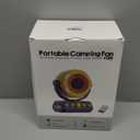 Uniqwamo Battery Powered Fan, Rechargeable Fan Portable, 180° Pivot Battery Operated Fan with Light, Timer, 360° Rotation Hanging Hook, 100 Speeds Camping Fans for Tents, Fishing, RV, Jobsite, Picnic