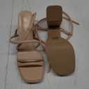 Women Chunky Platform Heels: 3.9 Inch High Heel Prom, Wedding, Party, Square Open Toe Heeled Sandals, Strappy Comfortable Sexy Dressy Heels 7