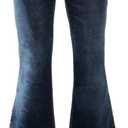 EVEDESIGN 70s Outfits Bell Bottom Pants for Men,Mens Bell Bottom Jeans Flared Jeans (Small, Blue1)