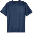 Spyder Men's Short Sleeve Rashguard – UPF 30+ Sun Protection QuickDry Swim Shirt for Surfing, Hiking, and Gym Workouts, Dress Blue, XLarge