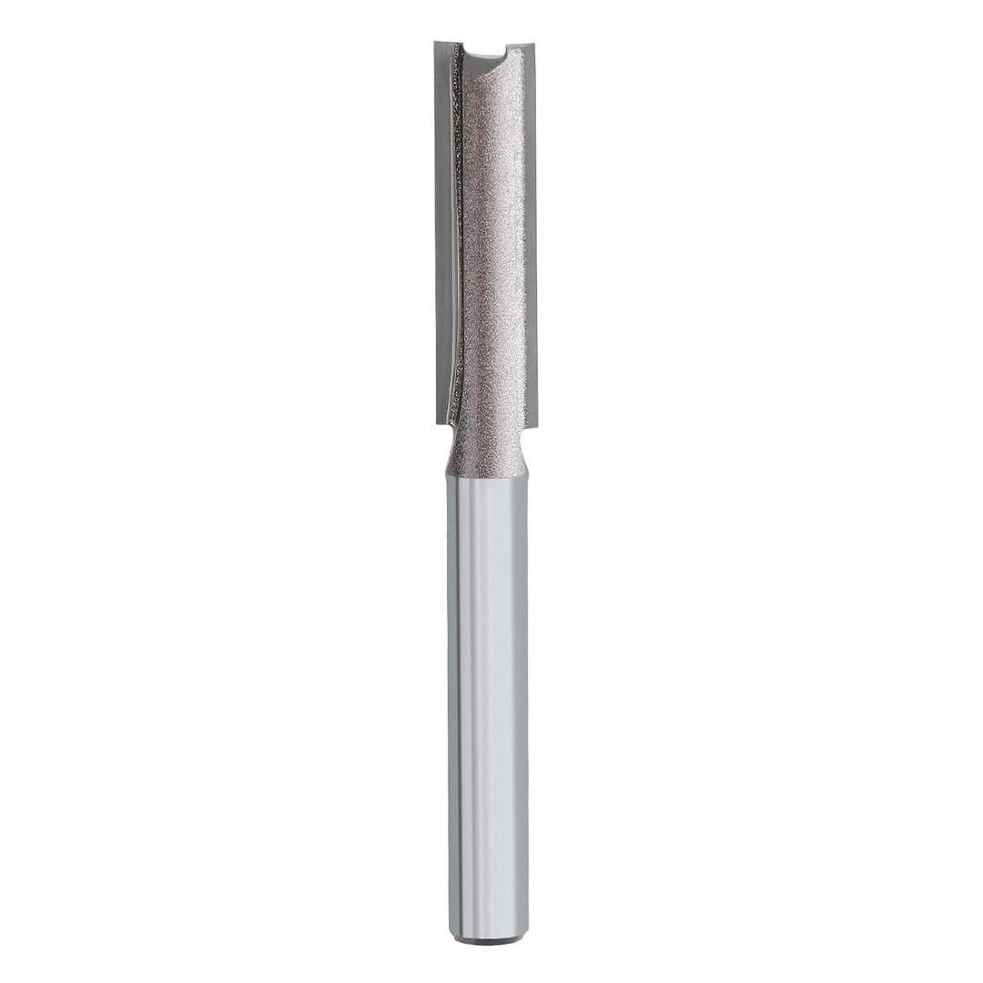 2 x 13mm Double Flute Straight Router Bit 1/2" Cutting Diameter, 1/4" Shank Flush Trim Cut Router Bit for Woodworking