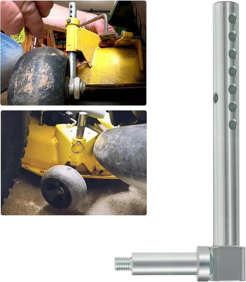 AM136328 Mower Deck Gage Wheel Arm LH Front Or RH Rear Replacement Parts Kit Fit For X300, X304, X310, X320, X324, X340, X360, X500, X520, X530, X534, X540, X590 Lawn And Garden Tractors