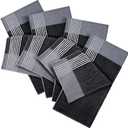 Mixweer Caddy Golf Towel 22" x 42" Large Caddy Towel Camping Sport Towels Cotton Soft Towels for Man Golf Lovers (Black With White Stripe)